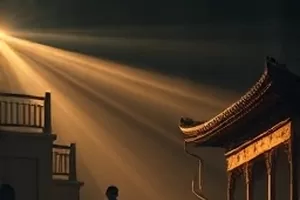 悬疑电影第七号站台的深夜月台画面
