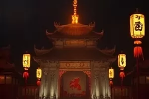 城市观察纪录片深夜食堂的车流的街边排档画面